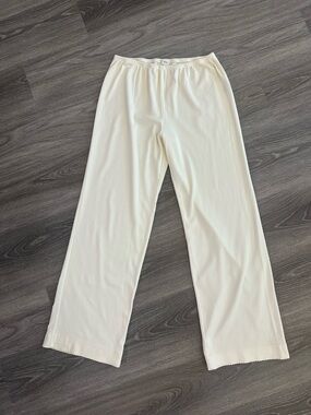 DONNI | Baby Rib Scallop Pant Creme